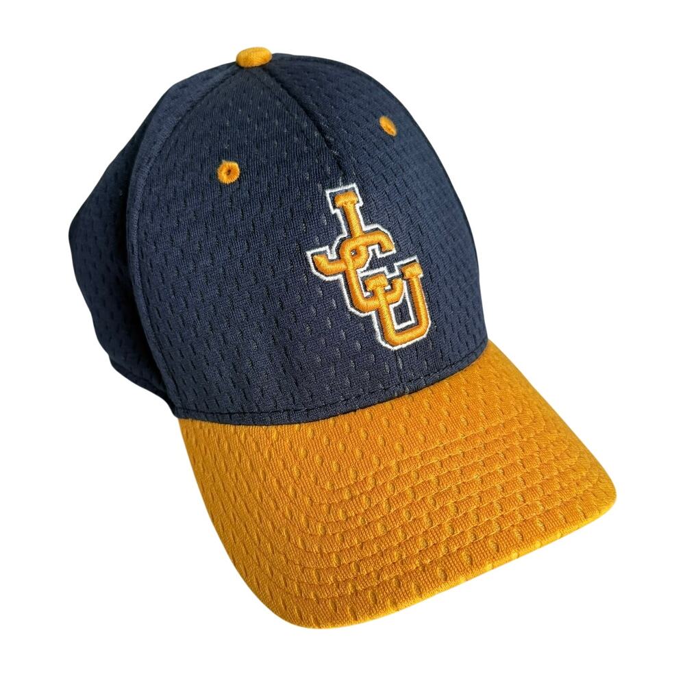 John Carroll University Blue Gold Flex Fit Baseball Cap The Game Pro Size L